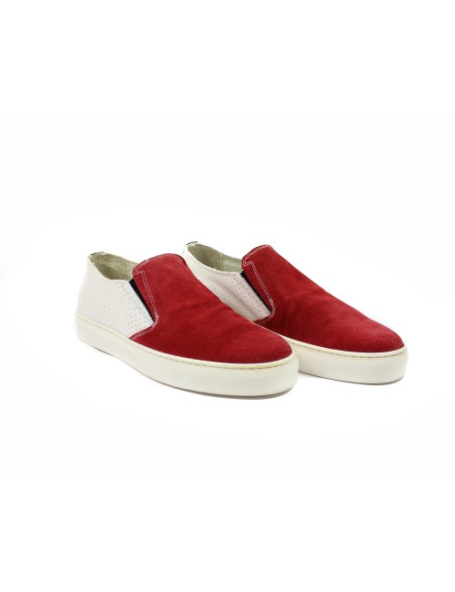 Slip-on in vera pelle