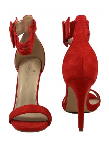 Sandalo donna rosso