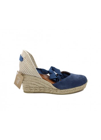 Espadrillas in vera pelle scamosciata